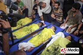 niños palestinos muertos