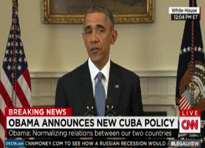 Obama anuncia restablecimiento de relaciones con Cuba